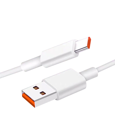 1m Panjang Warna Putih USB Pengisian Kabel Data 20V 3A 60W USB 3.1 Untuk Pengisian Cepat