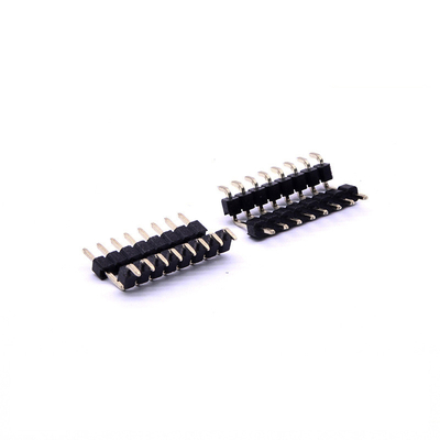 Konektor Papan Sirkuit Cetak Baris Ganda Plastik, Header Pin SMD Pitch 2,54mm