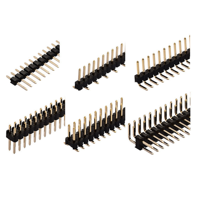 Konektor Papan Sirkuit Cetak Baris Ganda Plastik, Header Pin SMD Pitch 2,54mm