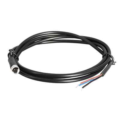 Jaket PVC Rakitan Kabel Tahan Air IP67 Tipe Konektor Melingkar M16 4 Pin