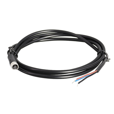 Jaket PVC Rakitan Kabel Tahan Air IP67 Tipe Konektor Melingkar M16 4 Pin