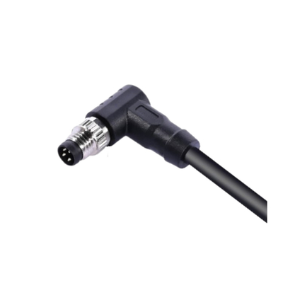 Kabel Tahan Air IP67 Kabel Konektor M8 5 Pin Female Moulding Shield Kabel Jaket PVC Electric Bike Scooter
