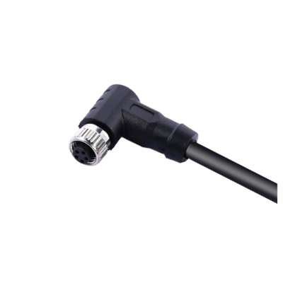 Kabel Tahan Air IP67 Kabel Konektor M8 5 Pin Female Moulding Shield Kabel Jaket PVC Electric Bike Scooter