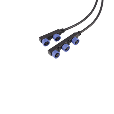 1 Meter M15 Kabel Ekstensi Tahan Air Bentuk F Plastik Shell Jaket PVC Untuk Energi Surya