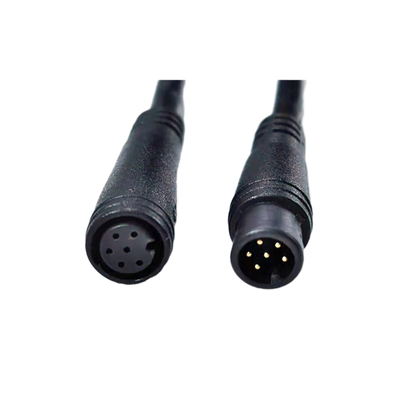 3Ft Panjang Laki-Laki Ke Perempuan M8 6pin Tahan Air Sepeda GPS Posisi Kabel Jaket PVC