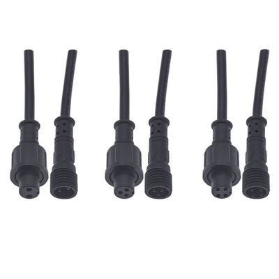 Rakitan Kabel Tahan Air PVC M11 2 Pin 3 Pin 4 Pin Untuk Strip Lampu LED