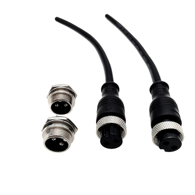 3A Rakitan Kabel Harness Kawat Saat Ini Tahan Air 16mm GX16 2 Pin 3 Pin 4 Pin