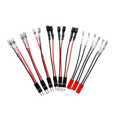 Rakitan Kawat Kabel Warna Hitam Pitch 2.54mm Ke 2.80mm Dengan Konektor Dupont