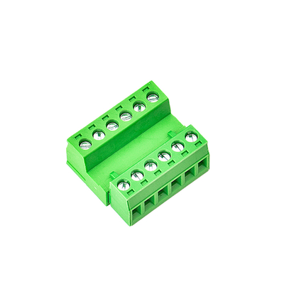 Warna Hijau PCB Terminal Blok Konektor Kawat XK2EDGA 5.08MM Pitch