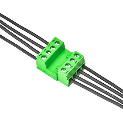 Warna Hijau PCB Terminal Blok Konektor Kawat XK2EDGA 5.08MM Pitch
