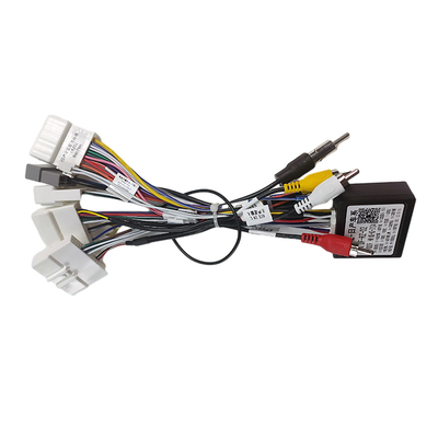1,5 Meter RCA Wire Harness 3 Cabang Gps Terminal Warna Merah Untuk Kendaraan Nissan