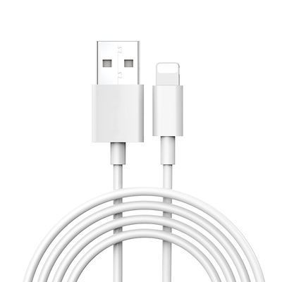 OEM ODM PVC USB Pengisian Kabel Data 2.4A Untuk Pengisian Cepat Iphone