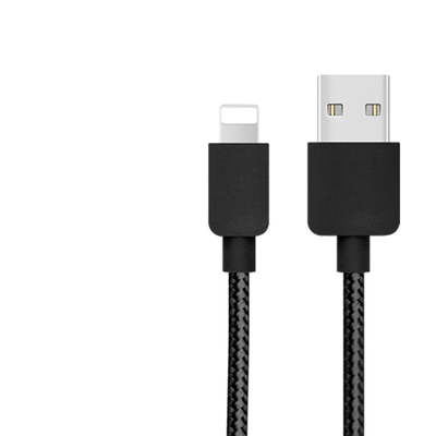 Kabel Data Pengisian Cepat OEM, Kabel Micro USB Nilon 2.4A Untuk Iphone