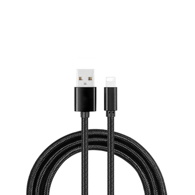 Kabel Data Pengisian Cepat OEM, Kabel Micro USB Nilon 2.4A Untuk Iphone