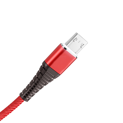 Nylon Braided Coat Kabel Data Pengisi Daya USB 3Ft 2.4A Untuk Mp3 Mp4