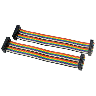 Rakitan Kabel IDC Warna Pelangi, Kabel Pita Pitch 2mm 40 Pin 50 Pin 60 Pin