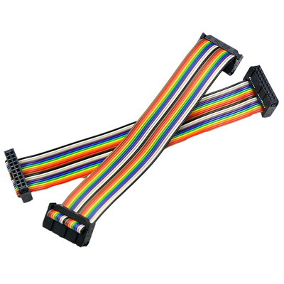 Rakitan Kabel IDC Warna Pelangi, Kabel Pita Pitch 2mm 40 Pin 50 Pin 60 Pin