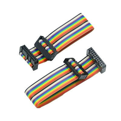 Rakitan Kabel IDC Warna Pelangi, Kabel Pita Pitch 2mm 40 Pin 50 Pin 60 Pin