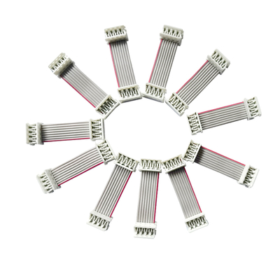 UL2651 Kabel Pita Datar 15cm Panjang 2.54mm 1.27mm Pitch Grey Color