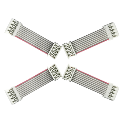 UL2651 Kabel Pita Datar 15cm Panjang 2.54mm 1.27mm Pitch Grey Color