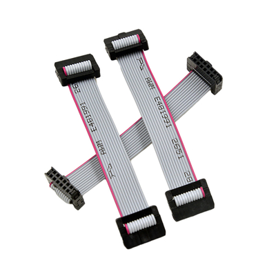 Rakitan Kabel IDC Pita Datar Dengan Konektor 2.00mm Pitch Dual Row 2x3 Pin 6 Pin