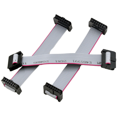 Rakitan Kabel IDC Pita Datar Dengan Konektor 2.00mm Pitch Dual Row 2x3 Pin 6 Pin
