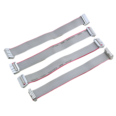 Kabel Pita Datar IDC 2.54mm Baris Ganda UL2651 Tipe 28AWG Male Plug