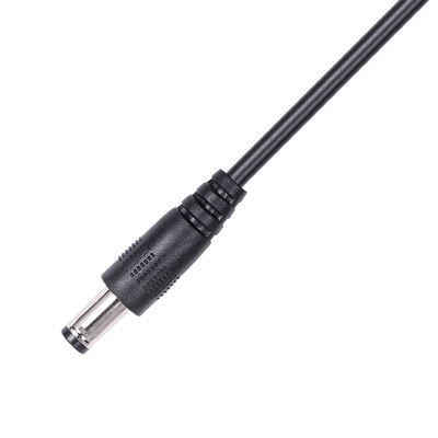 Rakitan Kabel Daya Pria Dan Wanita Dengan Strain Relief DC 5.5mm X 2.1mm Barrel Jack