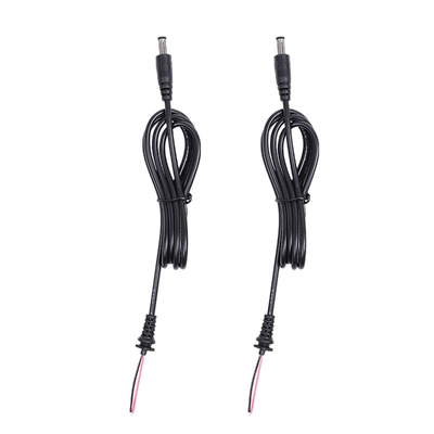 Rakitan Kabel Daya Pria Dan Wanita Dengan Strain Relief DC 5.5mm X 2.1mm Barrel Jack