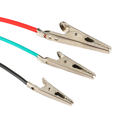 Rakitan Kabel Daya Buaya Berakhir Ganda Kabel Panjang 100cm Bahan Besi PVC