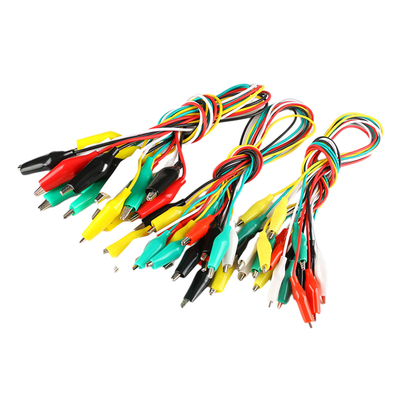 Rakitan Kabel Daya Buaya Berakhir Ganda Kabel Panjang 100cm Bahan Besi PVC