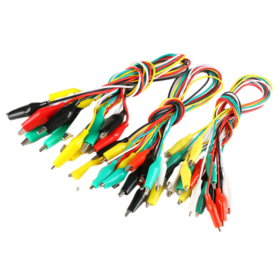 Rakitan Kabel Daya Buaya Berakhir Ganda Kabel Panjang 100cm Bahan Besi PVC