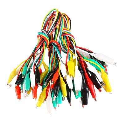 Rakitan Kabel Daya Buaya Berakhir Ganda Kabel Panjang 100cm Bahan Besi PVC