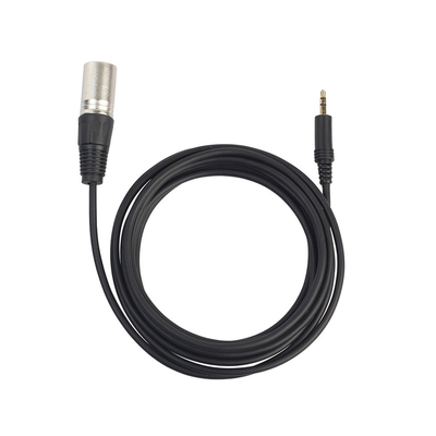 Disesuaikan 3,5 Mm Jack Coiled Cable 7 Pin XLR Male To Female 3 Pin Xlr Untuk Audio Video