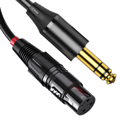 Disesuaikan 3,5 Mm Jack Coiled Cable 7 Pin XLR Male To Female 3 Pin Xlr Untuk Audio Video