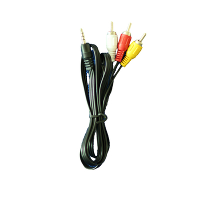 Kabel Audio Video 1 Meter Merah Kuning Putih Warna DC 3.5mm Untuk TV VCR