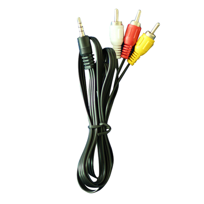 Kabel Audio Video 1 Meter Merah Kuning Putih Warna DC 3.5mm Untuk TV VCR