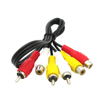 Kabel Audio Video Pria Ke Wanita, 3 Kabel AV Rca Untuk Proyektor Speaker Suara