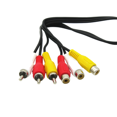 Kabel Audio Video Pria Ke Wanita, 3 Kabel AV Rca Untuk Proyektor Speaker Suara