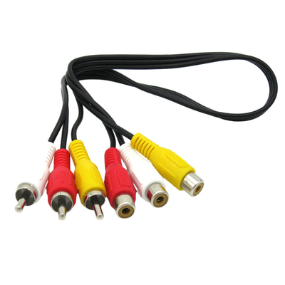 Kabel Audio Video Pria Ke Wanita, 3 Kabel AV Rca Untuk Proyektor Speaker Suara