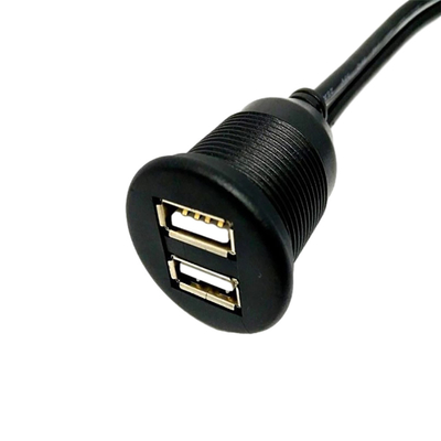 Waterproof USB2.0 Dual Port USB Kabel 1 Meter Untuk Mobil Motor