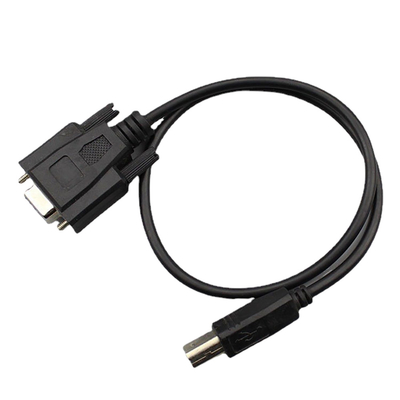 Rakitan Kabel Overmolding RS232 Kustom Tipe DB9 Female Ke USB 2.0 B Male