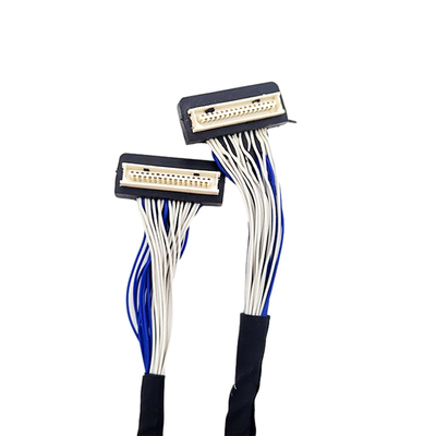 Kabel LVDS Kustom DF9 31pin, Kabel Koaksial Fleksibel Tipe Konektor Pitch 1mm