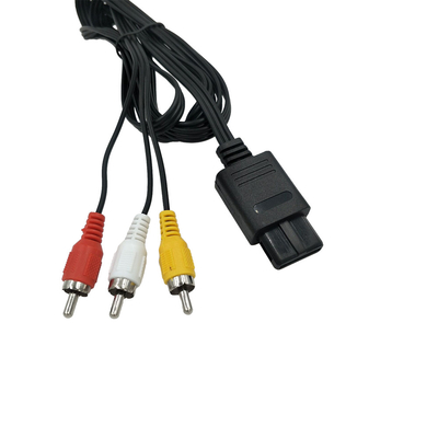 Kabel Audio Video Gamecube 6 kaki, Kabel Komposit AV Untuk Nintendo 64 N64