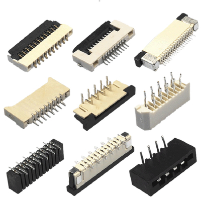 Konektor SMT ZIF DIP 40 Pin FFC Dengan Pitch 0,5mm 0,8mm 1,0mm