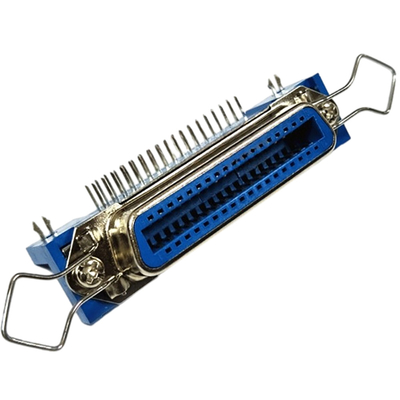 Male Female PCB Edge Centronics Connector Seri 57 Dengan Soket Printer Tipe DIP