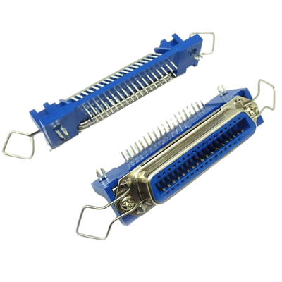 Male Female PCB Edge Centronics Connector Seri 57 Dengan Soket Printer Tipe DIP