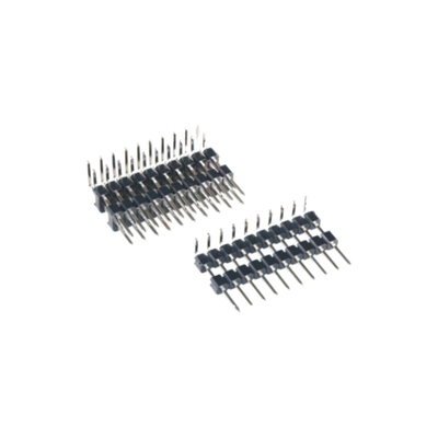 1.27mm Pitch SMT Pin Header PCB Connector Dual Row 4P hingga 60P THT