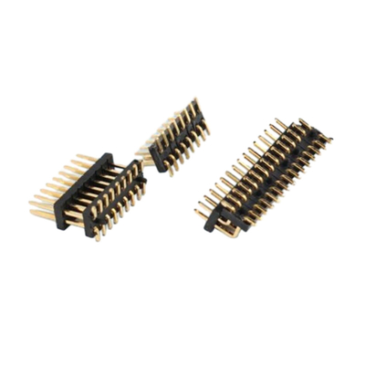 1.27mm Pitch SMT Pin Header PCB Connector Dual Row 4P hingga 60P THT
