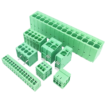 Blok Terminal Sekrup yang dapat disisipkan 3,5 mm/3,81 mm/5,0 mm/5,08 mm/7,5 mm/7,62 mm Blok Terminal Penghalang Pitch